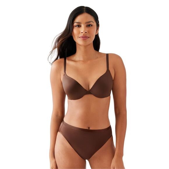 Wacoal NWT Inner Sheen Contour TShirt Bra Chocolate Martini 36C - Picture 4 of 6